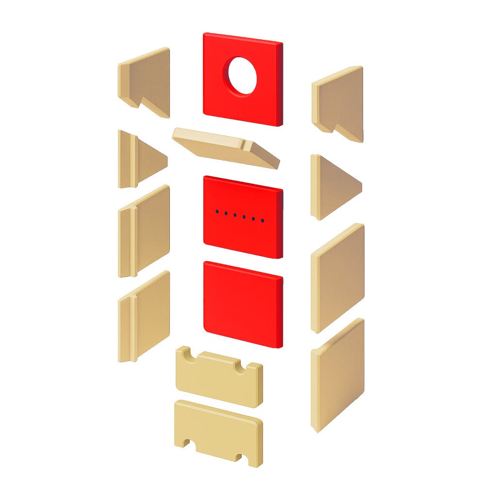 Brennraumplatten - Set 3 - teilig (hinten) für CLASSICLINE, SLIMLINE, SLIMLINE 2.0, ZEPHYR Kaminofen - ACCENTE