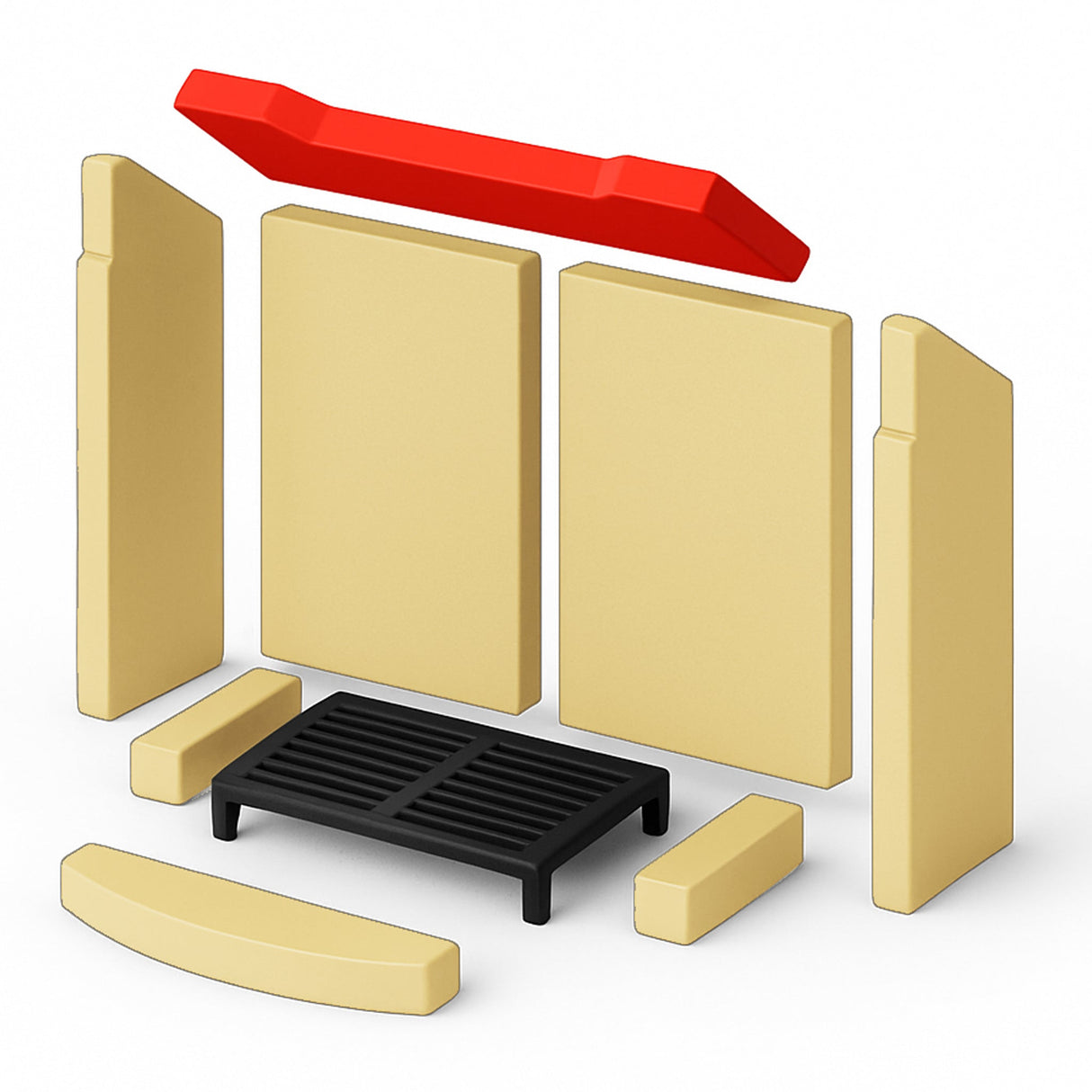 Umlenkplatte (oben) für PAMIR 2.0 Kaminofen - ACCENTE