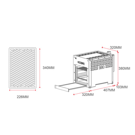 ACCENTE G-Force 6 Gasgrill