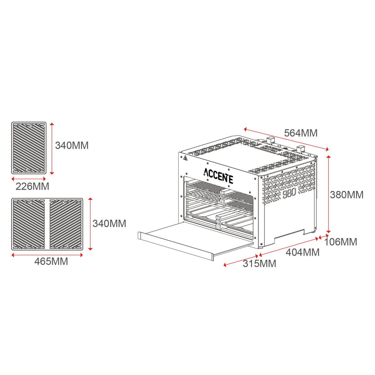 ACCENTE G-Force 8 – Gasgrill mit Oberhitze