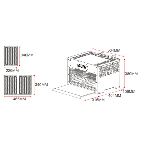 ACCENTE G-Force 8 – Gasgrill mit Oberhitze