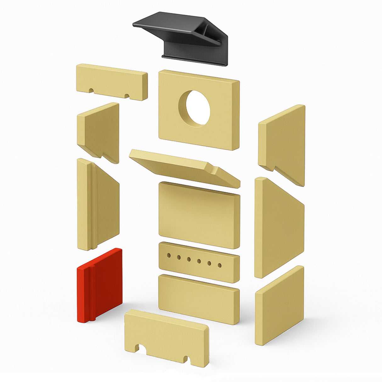 Keramikplatte seitl. unten (1 Stk)S-CER-101517-SIDE [K6 2.0/ Megan] - ACCENTE | Kaminöfen & Ersatzteile online kaufen