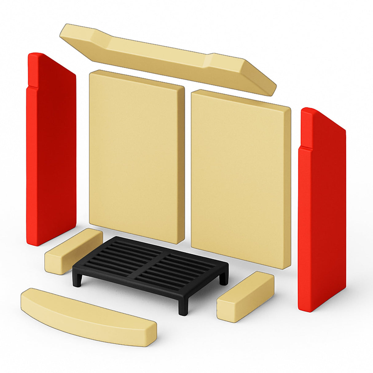Brennraumplatten - Set 2 - teilig (seitlich) für PAMIR 2.0 - ACCENTE
