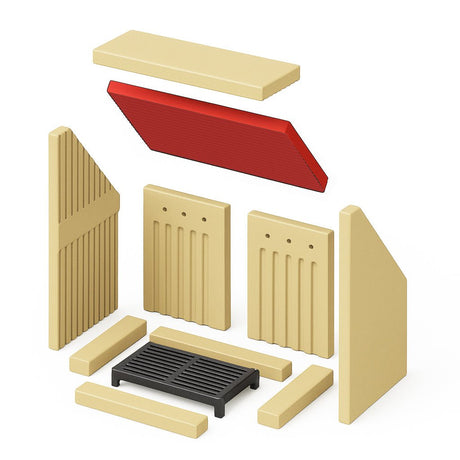 Umlenkplatte (oben, groß) für BELLA III Kaminofen