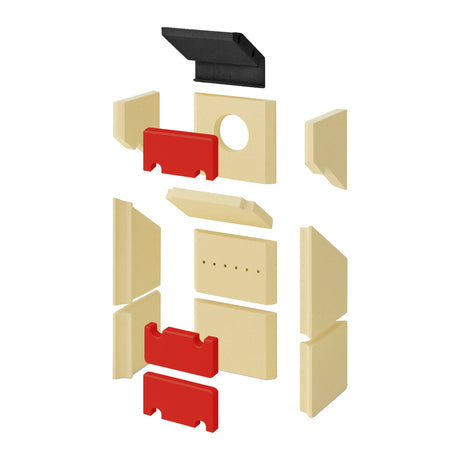 Brennraumplatten-Set 3-teilig (vorne) für K6 2.0 Kaminofen