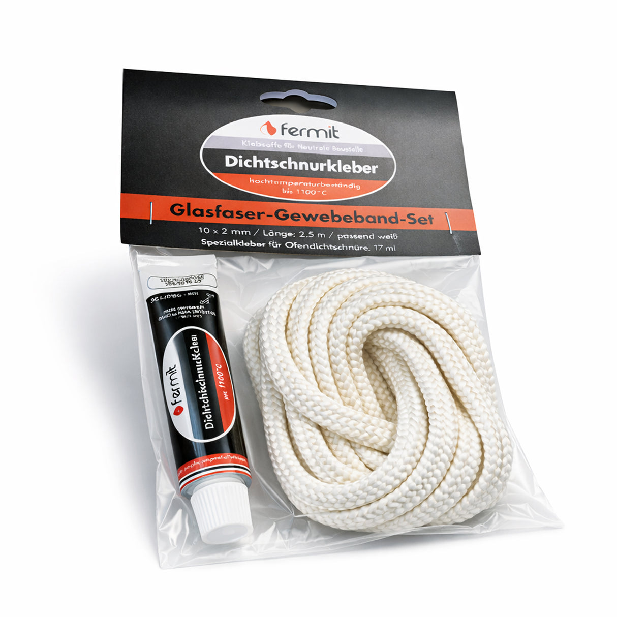 Glasfaser-Gewebeband-Set mit Kleber für Werkstattöfen