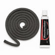 Türdichtschnur 12 mm / 10 mm, 2 m für Kaminöfen (inkl. Klebematerial) - ACCENTE